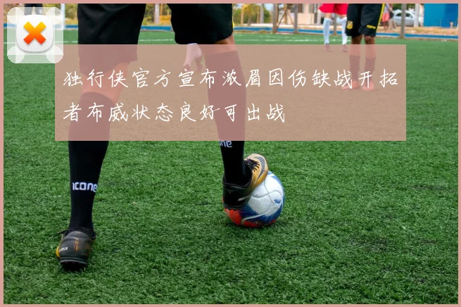 独行侠官方宣布浓眉因伤缺战开拓者布威状态良好可出战